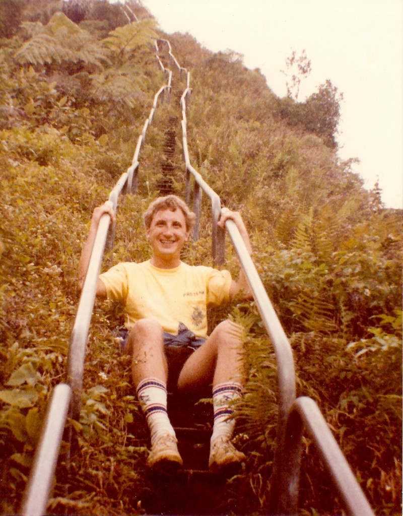 Me on liberty climbing stairway to heaven with friend (2900 feet sometimes vertical)